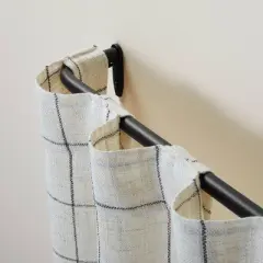 French Return Curtain Rod Matte Black - Hearth & Hand&trade; with Magnolia