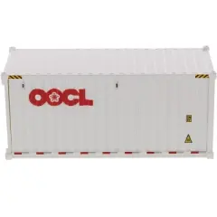20' Dry Goods Sea Container "OOCL" White "Transport Series" 1/50 Model by Diecast Masters