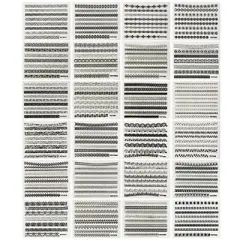 Wrapables 24 Sheets Gold, Silver & Black Nail Strips Nail Stickers Nail Art Set (Silver & Black Nail Strips)