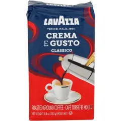 Lavazza Ground Coffee Brick Crema Gusto - Case of 10 - 8.8 oz