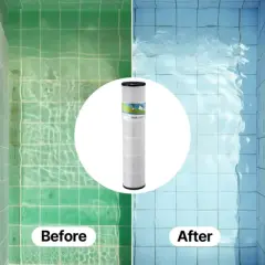 VEVOR Pool Filter Cartridge, 4x 130 Sq. Ft, Spa Hot Tub Filter Cartridge Replacement, Compatible with Pentair CCP520, R173578,  PCC130, White