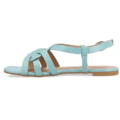 Journee Collection Womens Alorra Tru Comfort Foam Buckle Flat Sandals