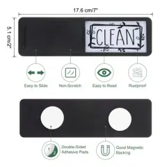 Unique Bargains Plastic Rustproof Clean Dirty Indicating Dishwasher Magnets