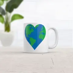 Crazy Dog Earth Heart Mug Funny Awesome Earth Day Graphic Coffee Cup-11oz