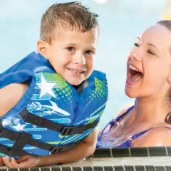 Aqua Leisure US Coast Guard Approved Kids' Life Jacket Vest - Blue Youth Jacket