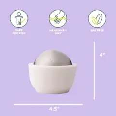 Chef'n 101-738-237 Dash Salt & Sugar Cellar with Flip Top Cover, 3 7/8-inches by 4 1/4-inches, White