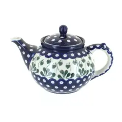 Blue Rose Polish Pottery 60 Ceramika Artystyczna Medium Teapot