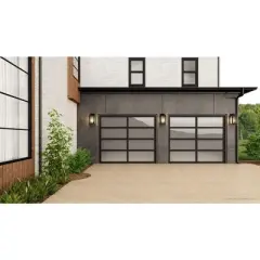 Urban Ambiance Luxury Farmhouse Outdoor Wall Sconce 17.125''H x 9''W,  Olde Bronze Finish,  Macon Collection, UHP1382