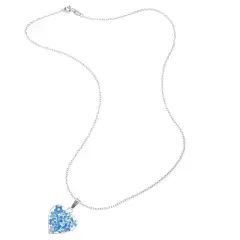Fashion Statement Necklace Sterling Blue