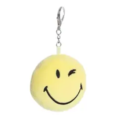 Aurora Mini Wink Clip-On SMILEYWORLD Vibrant Stuffed Animal Yellow 3.5"