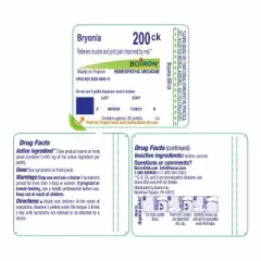 Bryonia 200CK by Boiron Homeopathic Single Medicine For Pain  -  80 Pellet