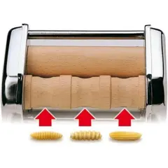 Imperia Mille Gnocchi Pasta Cutter Attachment- Heavy Duty Steel Construction- Machine Cuts Fresh Homemade Gnocchi, Cavatelli & More- Made in Italy