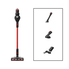 Dirt Devil Standing Cordless Stick Vacuum Red/Black - BD57000V: Lightweight, Rechargeable, Multi-Surface, Washable Filter