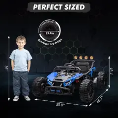 24v Ride On Toys for Big Kids, Eletric UTV With Remote Control