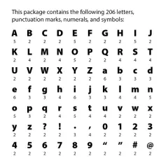 Creative Teaching Press&reg; Core Decor Loop-de-Loop Designer Letters, 206 Pieces