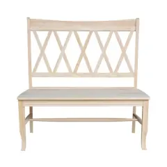 Double X - Back Bench - Unfinished - International Concepts