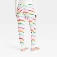 Women's Striped Matching Family Thermal Pajama Pants - Wondershop&trade; Cream