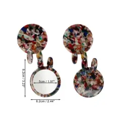 Unique Bargains Durable Rabbit Shaped Makeup Mirror 1 Pc