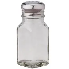 Harold Import Clear Glass Salt and Pepper Shaker - Case of 6