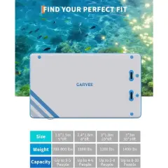 Garvee Inflatable Floating Dock Air Dock Platform, Capacity - Heavy-Duty PVC Raft for Pool/Lake