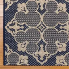 Mickey Mouse & Friends Medallion Outdoor Rug Navy