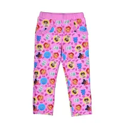 Girl's 2-Pack Daniel Tiger Friends Are Grr-ific! Matching Ruffle Sleeve Tee and Patterned Casual Pants for Toddler
