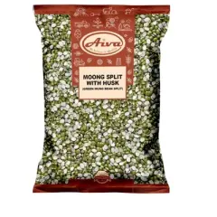 Aiva Moong Split With Husk (Green Mung Bean Split)