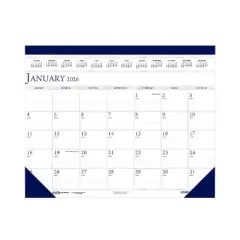 2026 House of Doolittle Economy 22" x 17" Monthly Desk Pad Calendar Blue (150-26)