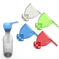 Convenient Measuring Scoop Overflow-proof Funnel Multifunctional Water Bottle Scoop(Blue)