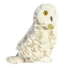 Aurora Large Snowy Owl Miyoni Adorable Stuffed Animal White 12"