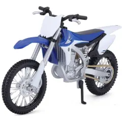 Yamaha YZ450F Blue and White 1/12 Diecast Motorcycle Model by Maisto