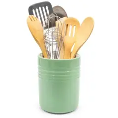 Kook Ceramic Utensil Crock, 6 Inches