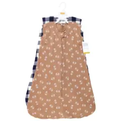 Hudson Baby Infant Boy Thermal Sleeveless Sleeping Bag 2pk, Football