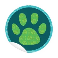 Carson Dellosa Education Paw Print 5" Floor Decals Stickers, 10 Per Pack, 2 Packs