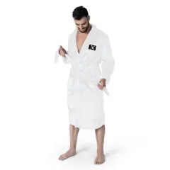 NCAA Northeastern Huskies White Out Silk Touch Robe Large/XLarge