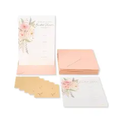 20ct Wedding Invitation Cards Coral Floral - PAPYRUS