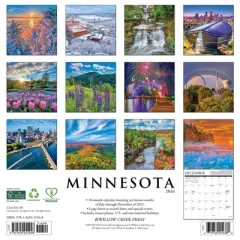 Willow Creek Press 2026 Minnesota Wall Calendar