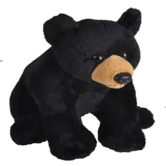 Wild Republic Wild Calls Black Bear Stuffed Animal, 8 Inches