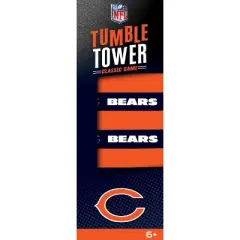 MasterPieces Real Wood Block Tumble Towers - NFL Chicago Bears