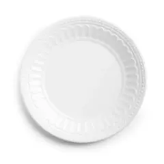 Q Home | Venetian White 11" Melamine Dinner Plate, Set of 4
