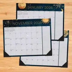Willow Creek Press Moon Magic Academic July 2025 - June 2026 22"x17" Large Monthly Deskpad Calendar