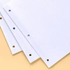 100ct Wide Ruled Reinforced Notebook Filler Paper - up&up&trade;: 10.5x8 Inches, Loose Leaf, 20 lb, White, 100 Sheets