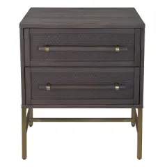Sophia 2 Drawer Nightstand - Hopper Studio