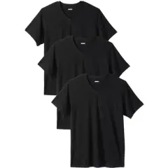 KingSize Men's Big & Tall Cotton V-Neck Undershirt 3-Pack