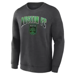 MLS Austin FC Men's Offside Gray Crew Neck Fleece Sweatshirt