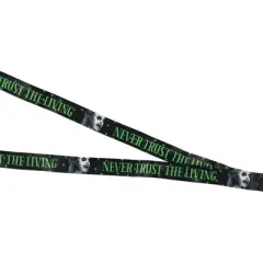 Beetlejuice Never Trust The Living Lanyard ID Holder, Rubber Charm And Sticker