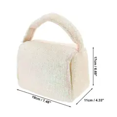 Unique Bargains Women's Sequined Travel Cosmetic Bag 1 Pc