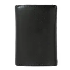 Officially Licensed "US Marine Corps" Medallion Genuine Leather Classic Handmade Wallet - Trifold Black