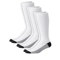KingSize Men's Big & Tall Full Length Cushioned Crew Socks 3-Pack