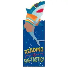 Eureka&reg; Shark Reading is Fin-Tastic Bookmarks, 36 Per Pack, 6 Packs